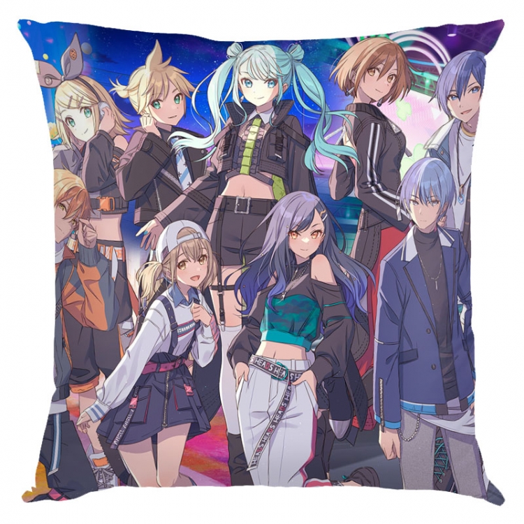 Hatsune Miku  Anime square full-color pillow cushion 45X45CM NO FILLING  C3-66