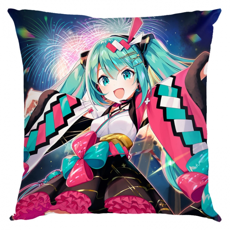 Hatsune Miku  Anime square full-color pillow cushion 45X45CM NO FILLING  C3-26