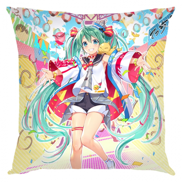 Hatsune Miku  Anime square full-color pillow cushion 45X45CM NO FILLING  C3-146