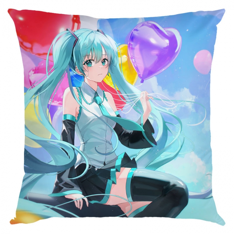 Hatsune Miku  Anime square full-color pillow cushion 45X45CM NO FILLING   C3-140