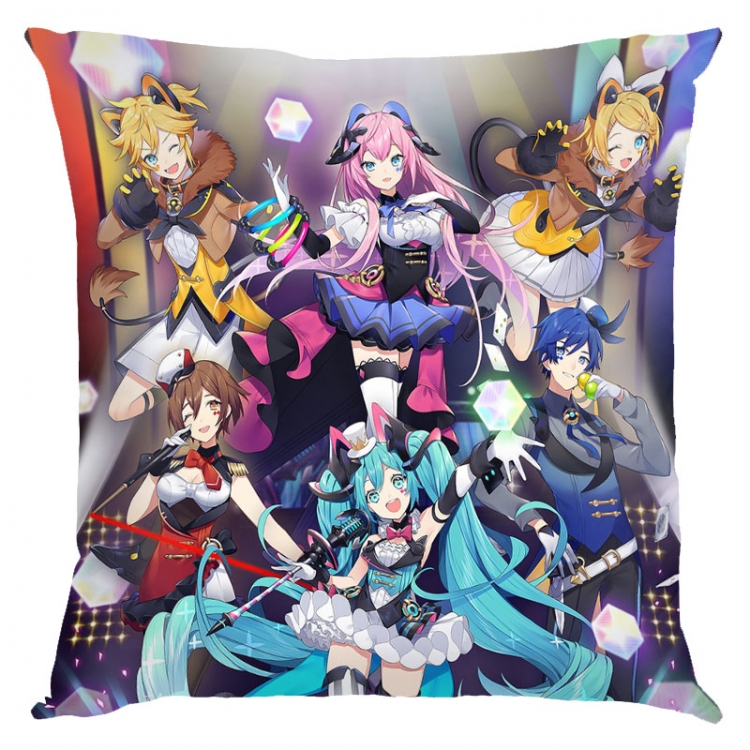 Hatsune Miku  Anime square full-color pillow cushion 45X45CM NO FILLING  C3-49