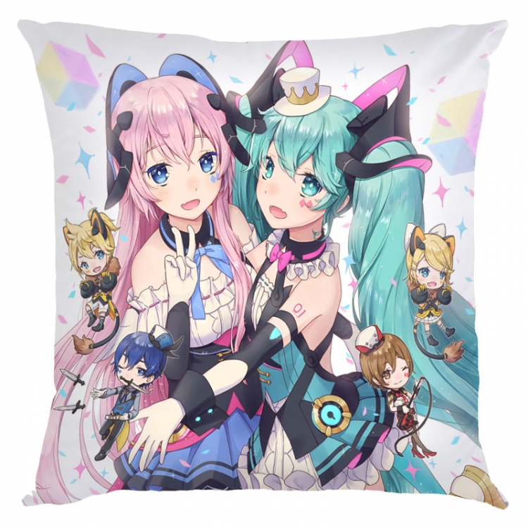 Hatsune Miku  Anime square full-color pillow cushion 45X45CM NO FILLING  C3-53