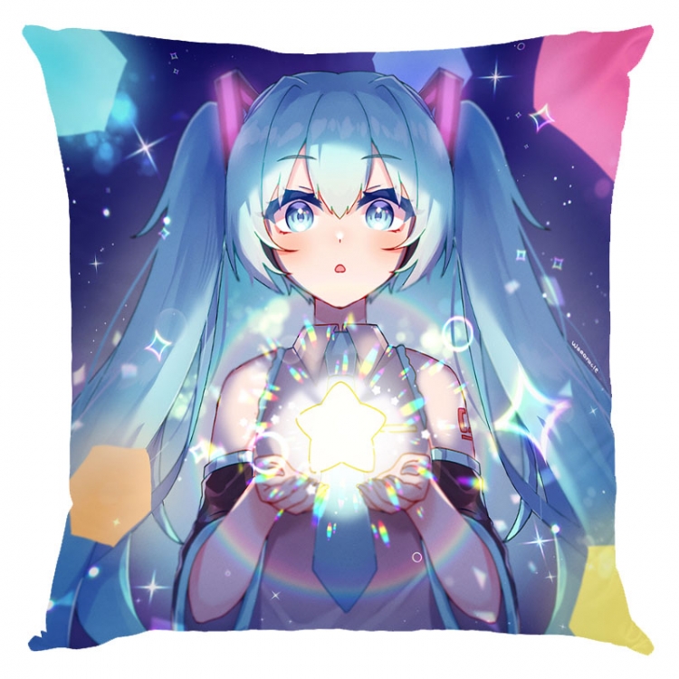 Hatsune Miku  Anime square full-color pillow cushion 45X45CM NO FILLING   C3-137