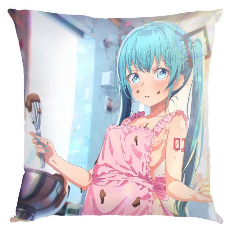 Hatsune Miku  Anime square full-color pillow cushion 45X45CM NO FILLING  C3-135