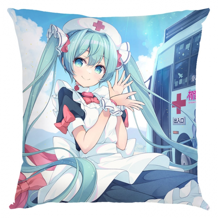 Hatsune Miku  Anime square full-color pillow cushion 45X45CM NO FILLING  C3-122