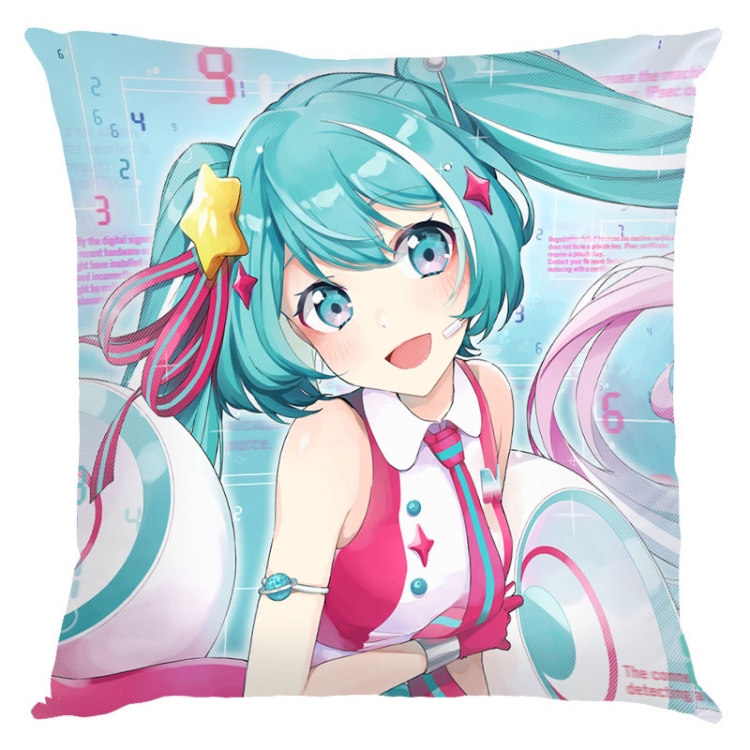 Hatsune Miku  Anime square full-color pillow cushion 45X45CM NO FILLING  C3-91