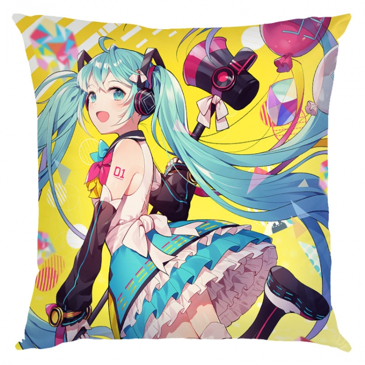 Hatsune Miku  Anime square full-color pillow cushion 45X45CM NO FILLING  C3-84