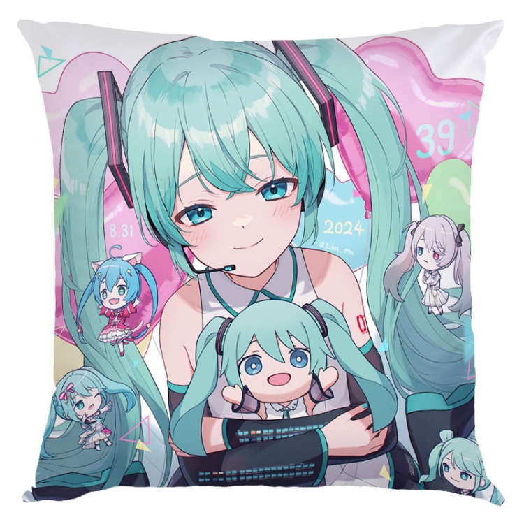 Hatsune Miku  Anime square full-color pillow cushion 45X45CM NO FILLING   C3-97