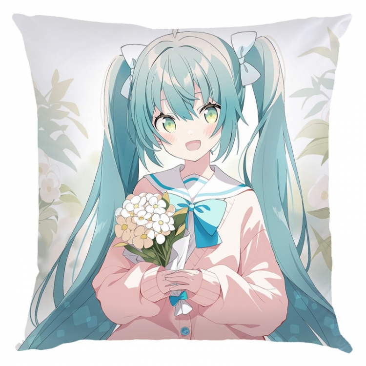 Hatsune Miku  Anime square full-color pillow cushion 45X45CM NO FILLING C3-109