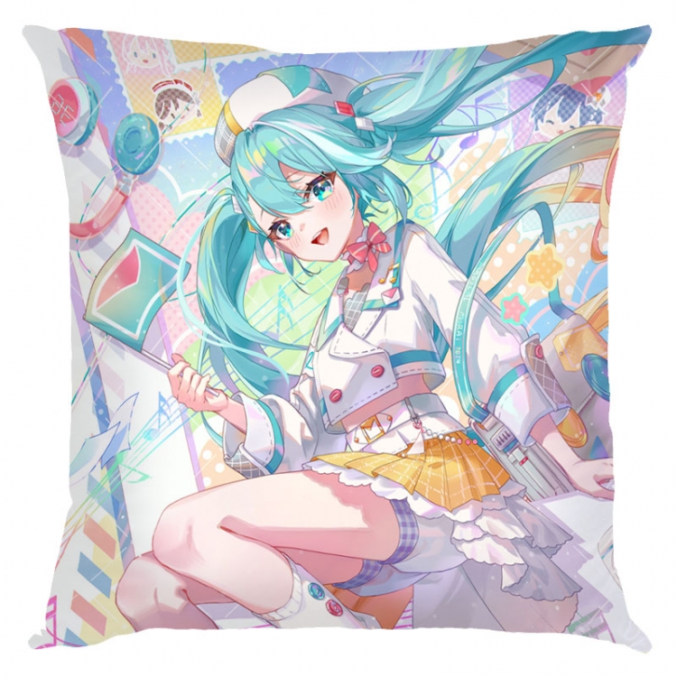 Hatsune Miku  Anime square full-color pillow cushion 45X45CM NO FILLING  C3-8