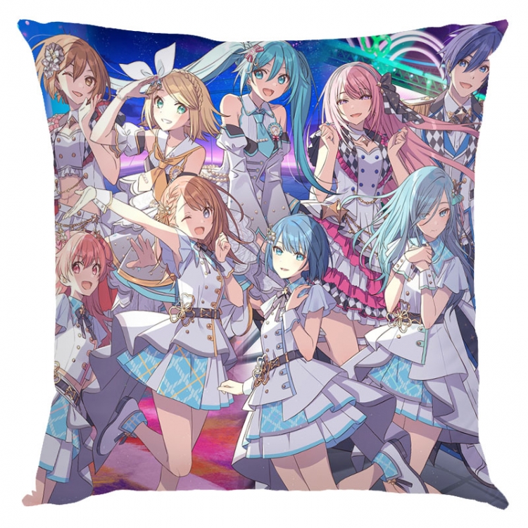 Pillow Hatsune MikuHatsune Miku Anime square full-color pillow cushion 45X45CM NO FILLING