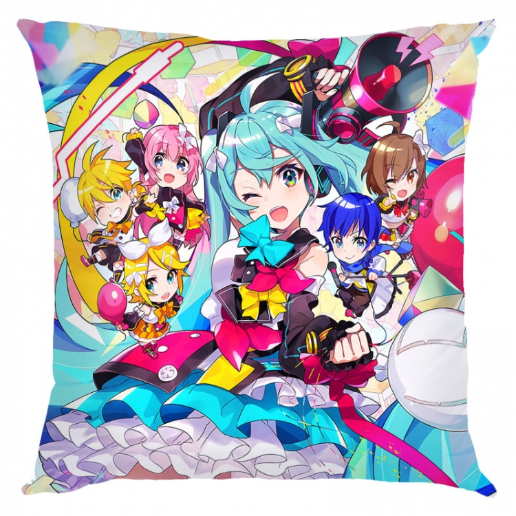 Hatsune Miku Anime square full-color pillow cushion 45X45CM NO FILLING