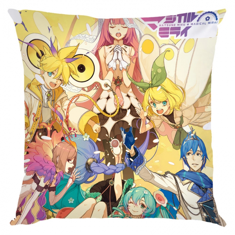 Hatsune Miku Anime square full-color pillow cushion 45X45CM NO FILLING C3-55