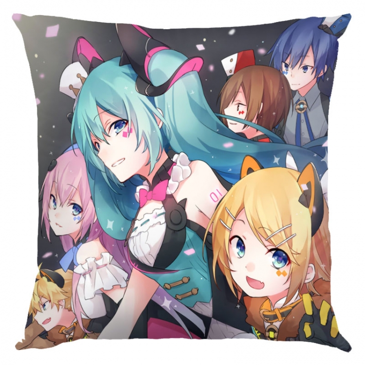 Hatsune Miku Anime square full-color pillow cushion 45X45CM NO FILLING C3-50