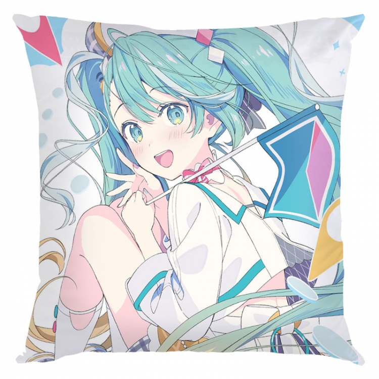 Hatsune Miku Anime square full-color pillow cushion 45X45CM NO FILLING  C3-133