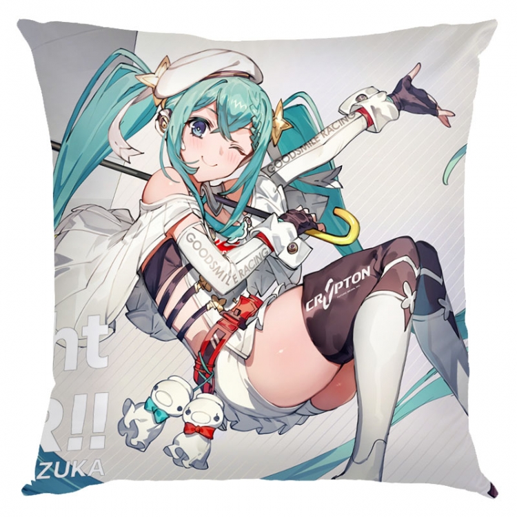 Hatsune Miku Anime square full-color pillow cushion 45X45CM NO FILLING C3-128