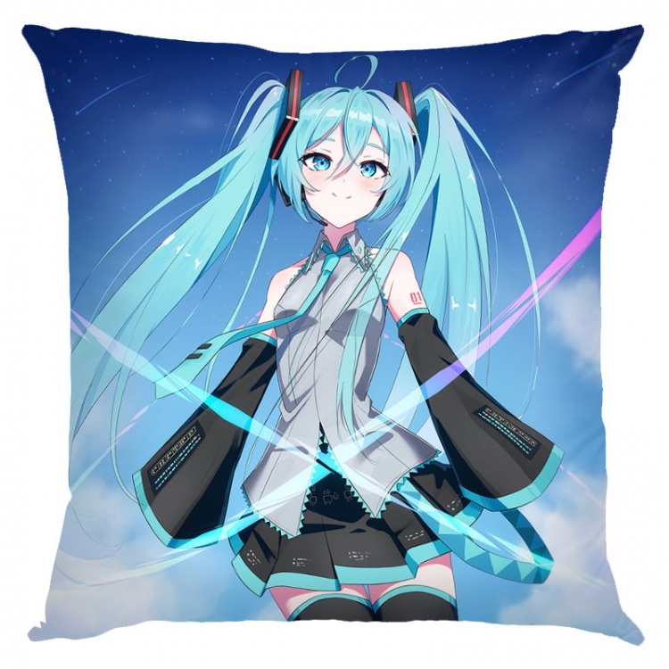 Hatsune Miku Anime square full-color pillow cushion 45X45CM NO FILLING  C3-124