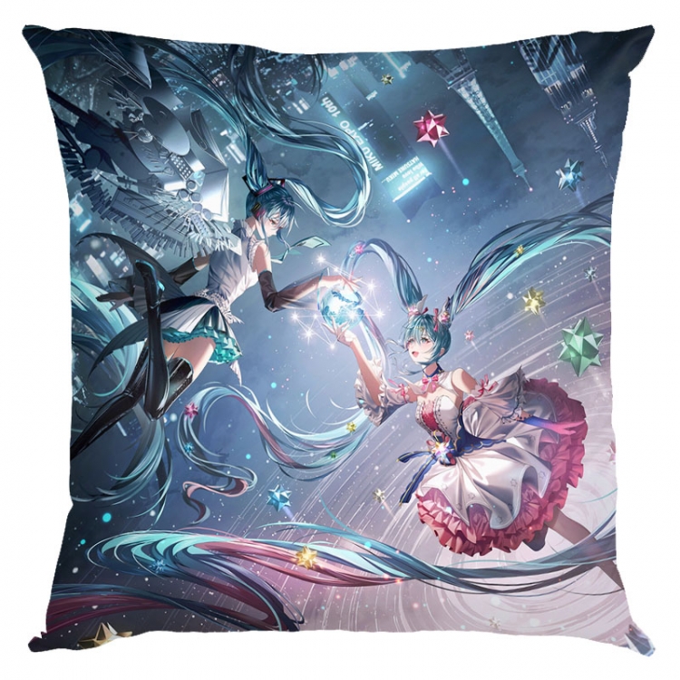 Hatsune Miku Anime square full-color pillow cushion 45X45CM NO FILLING  C3-116