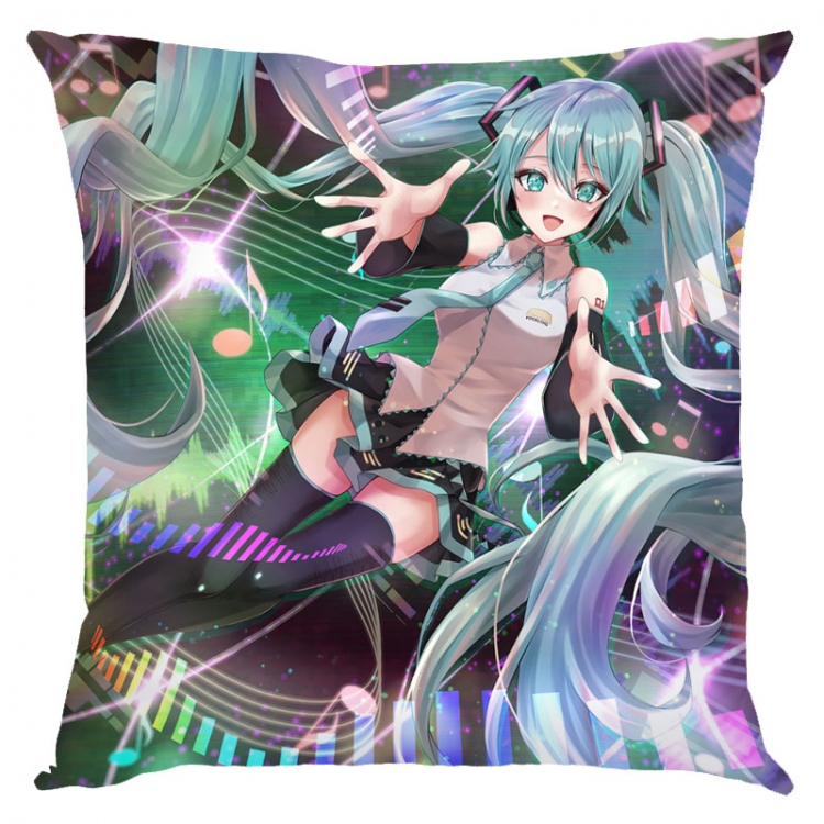 Hatsune Miku Anime square full-color pillow cushion 45X45CM NO FILLING  C3-117