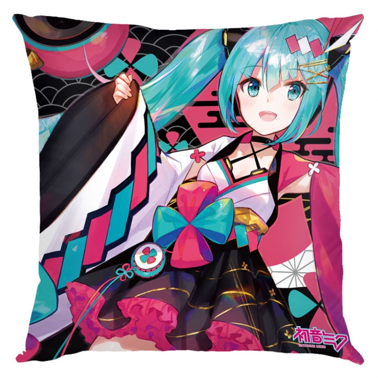 Hatsune Miku Anime square full-color pillow cushion 45X45CM NO FILLING  C3-28