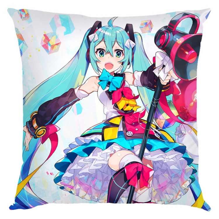 Hatsune Miku Anime square full-color pillow cushion 45X45CM NO FILLING   C3-16