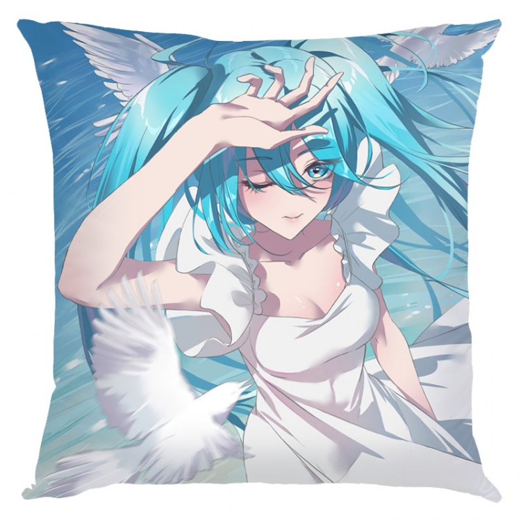 Hatsune Miku Anime square full-color pillow cushion 45X45CM NO FILLING  C3-110