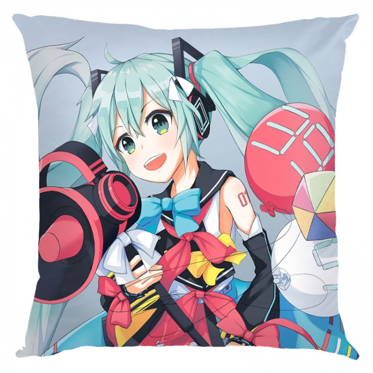 Hatsune Miku Anime square full-color pillow cushion 45X45CM NO FILLING  C3-23