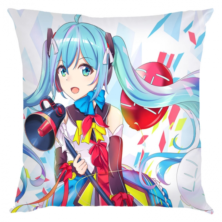 Hatsune Miku Anime square full-color pillow cushion 45X45CM NO FILLING  C3-13