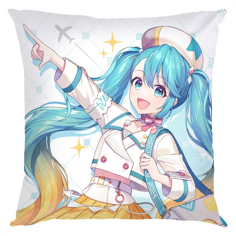 Hatsune Miku Anime square full-color pillow cushion 45X45CM NO FILLING C3-5