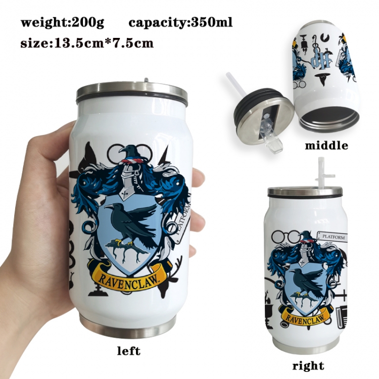 Harry Potter Anime Printed Stainless Steel Insulated Cup Straw Water Cup 350ML