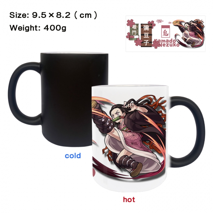 Demon Slayer Kimets Anime peripherals color changing ceramic cup tea cup mug 9.5X8.2cm