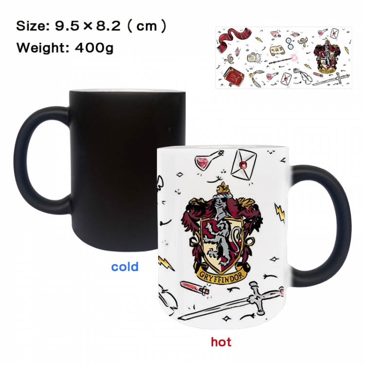 Harry Potter Anime peripherals color changing ceramic cup tea cup mug 9.5X8.2cm