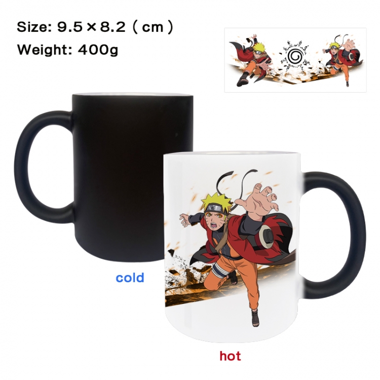 Naruto Anime peripherals color changing ceramic cup tea cup mug 9.5X8.2cm