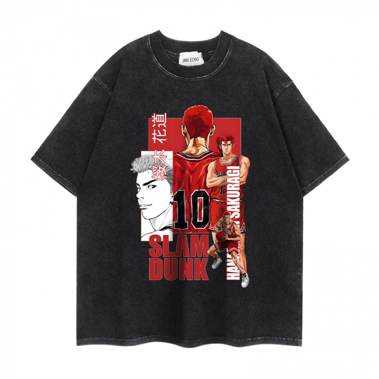 Slam Dunk Anime peripheral washed short sleeved T-shirt 280g from S to 4XL