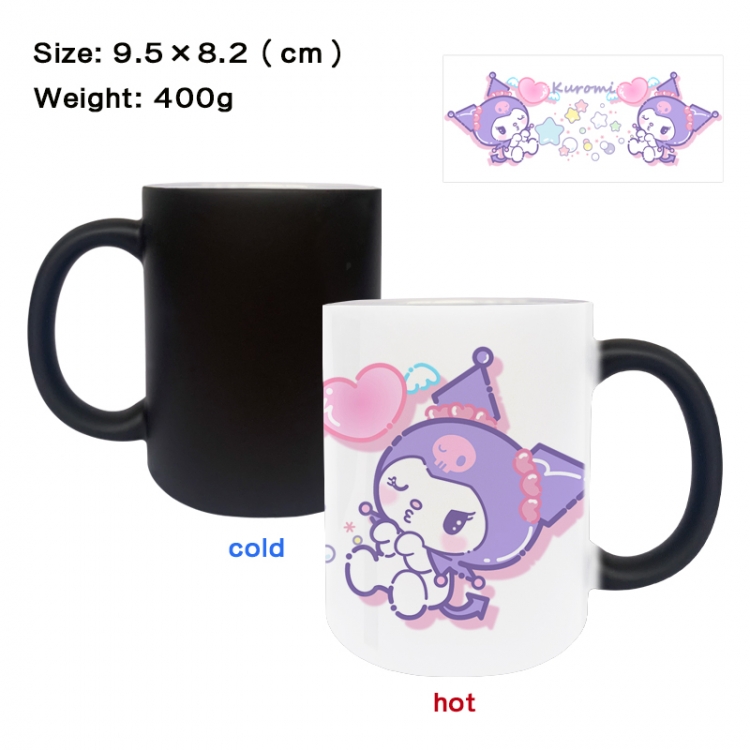 sanrio Anime peripherals color changing ceramic cup tea cup mug 9.5X8.2cm