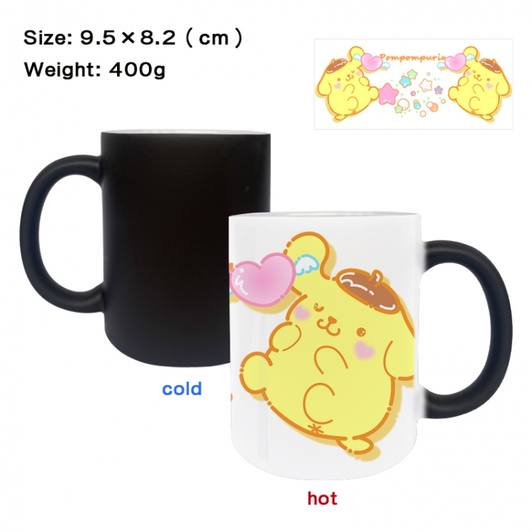 sanrio Anime peripherals color changing ceramic cup tea cup mug 9.5X8.2cm