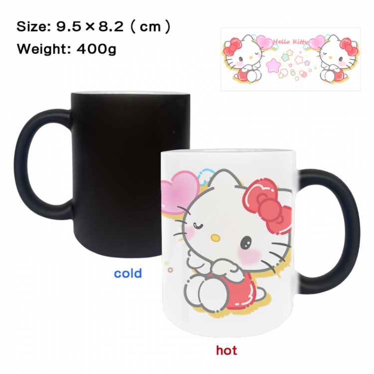 sanrio Anime peripherals color changing ceramic cup tea cup mug 9.5X8.2cm