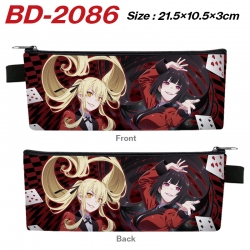 Kakegurui Anime PU Leather Zip...