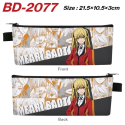 Kakegurui Anime PU Leather Zip...