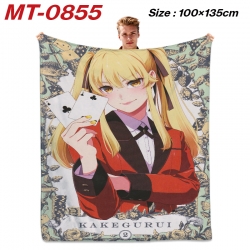 Kakegurui Anime flannel blanke...