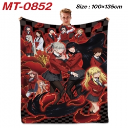 Kakegurui Anime flannel blanke...