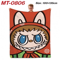 Labubu Anime flannel blanket a...