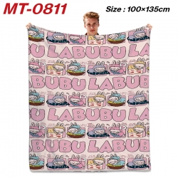 Labubu Anime flannel blanket a...