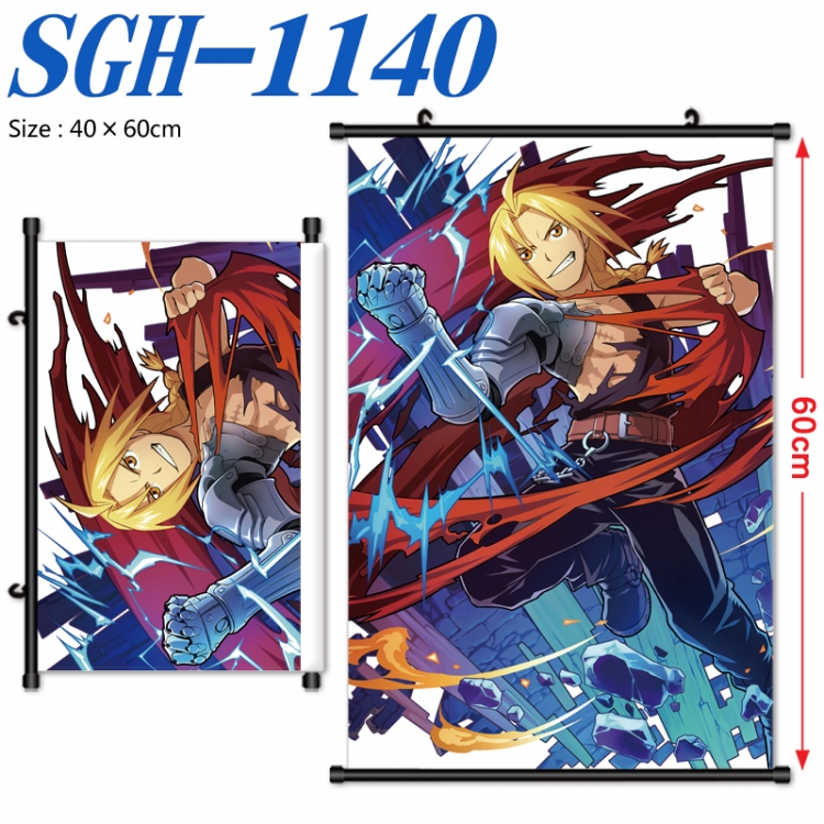 Fullmetal Alchemist Anime digital printed pole style hanging picture Wall Scroll 40x60cm SGH-1140