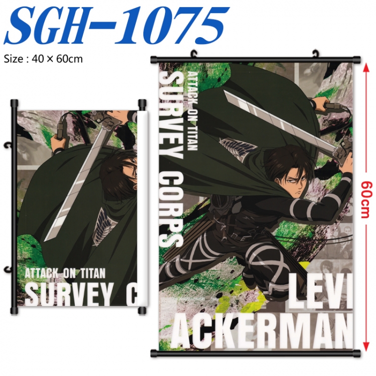 Shingeki no Kyojin Anime digital printed pole style hanging picture Wall Scroll 40x60cm SGH-1075