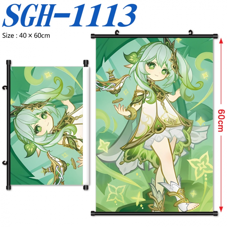 Genshin Impact Anime digital printed pole style hanging picture Wall Scroll 40x60cm SGH-1113