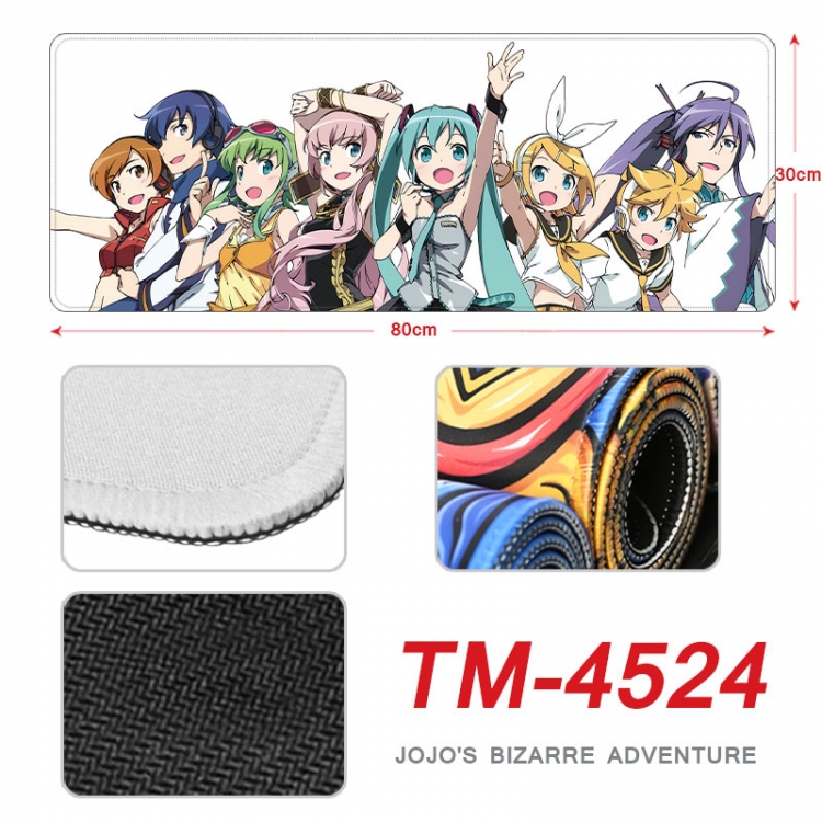 Hatsune Miku Anime peripheral new lock edge mouse pad 80X30cm  tm-4524