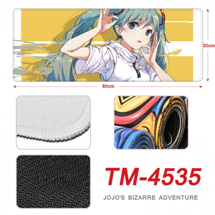 Hatsune Miku Anime peripheral new lock edge mouse pad 80X30cm   tm-4535