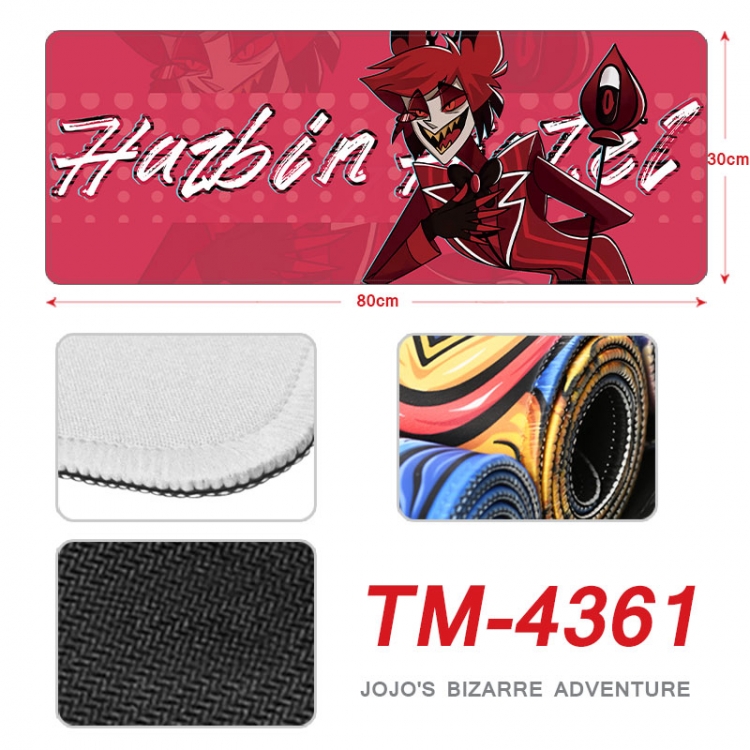 Hazbin Hotel  Anime peripheral new lock edge mouse pad 80X30cm   tm-4361