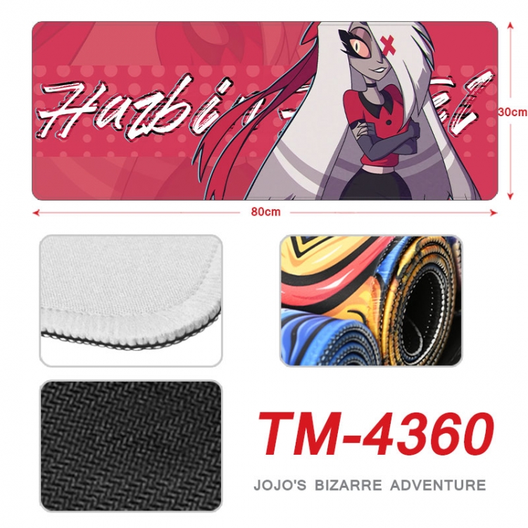 Hazbin Hotel  Anime peripheral new lock edge mouse pad 80X30cm   tm-4360